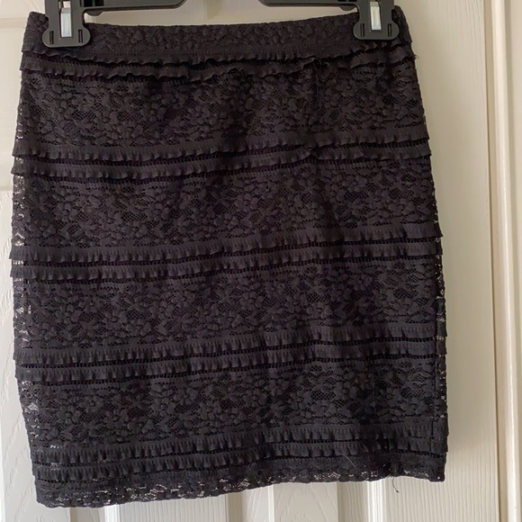 3/$20 Black tight lace skirt - Picture 3 of 3
